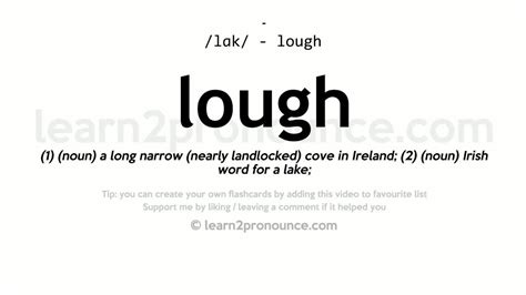 lough meaning in tagalog